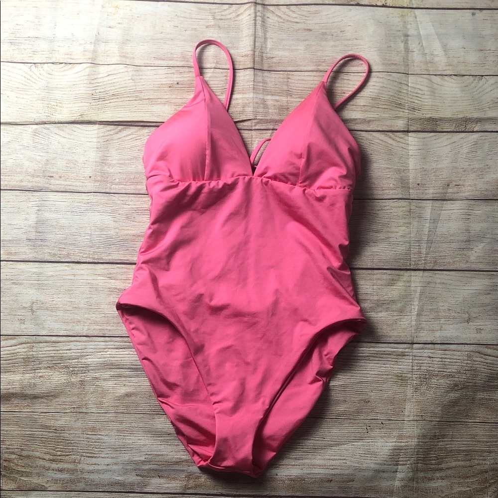 BECCA V Neck Underbust One Piece Swimsuit